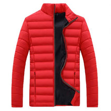 Load image into Gallery viewer, New Men Winter Warm Out Wear Large size men's long sleeve stand collar cotton business casual zipper warm cotton jacket