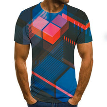 Load image into Gallery viewer, Summer Three-dimensional 3D vortex T-shirt Men Women Fashion 3D T Shirt Short Sleeve Harajuku Hip Hop Cute Tshirt
