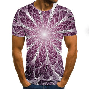 Summer Three-dimensional 3D vortex T-shirt Men Women Fashion 3D T Shirt Short Sleeve Harajuku Hip Hop Cute Tshirt