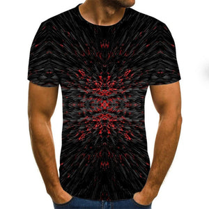 Summer Three-dimensional 3D vortex T-shirt Men Women Fashion 3D T Shirt Short Sleeve Harajuku Hip Hop Cute Tshirt