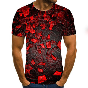 Summer Three-dimensional 3D vortex T-shirt Men Women Fashion 3D T Shirt Short Sleeve Harajuku Hip Hop Cute Tshirt