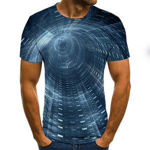 Summer Three-dimensional 3D vortex T-shirt Men Women Fashion 3D T Shirt Short Sleeve Harajuku Hip Hop Cute Tshirt