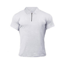 Load image into Gallery viewer, Muscleguys Man Fashion Polo Shirt Casual Fashion Plain Color Short Sleeve High Quality Slim Polo Shirt Men Fitness Polo homme
